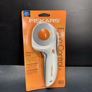 Fiskars Ergo Control 60 mm Rotary Cutter for Heavy Duty Cutting 197940-1001, NIP